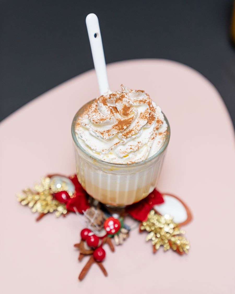 Coffee with whipped cream